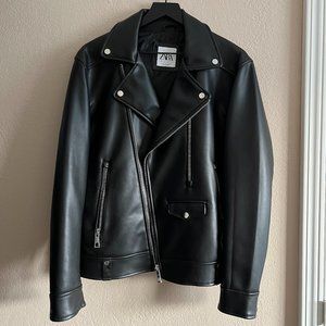 Zara Faux Leather Biker Jacket *New, Never Worn*